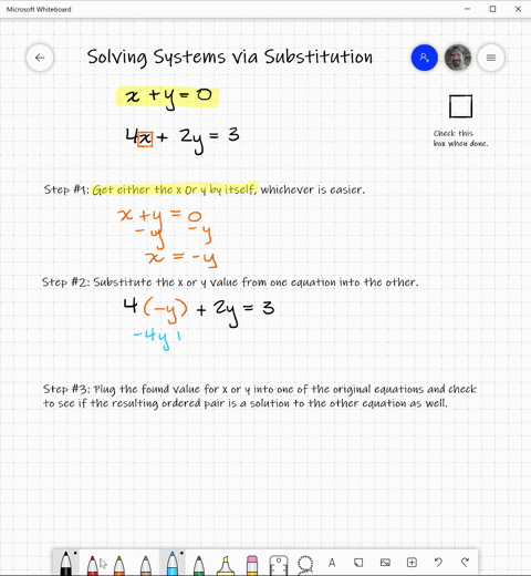 solve-each-system-by-the-substitution-method-check-each-solution-see-examples-1-5-beginarrayc-xy0-4-