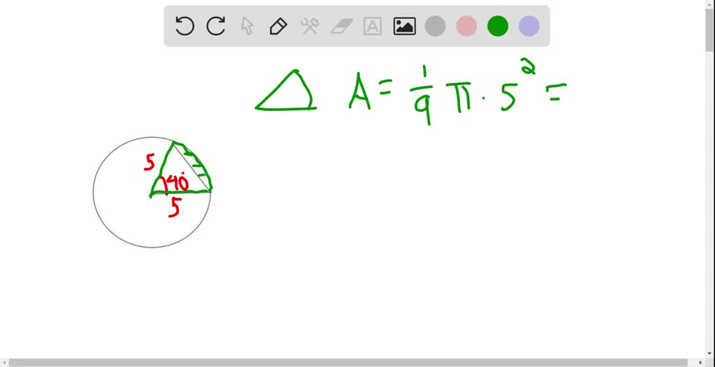 find the area of a circle with a radius of 5 inches