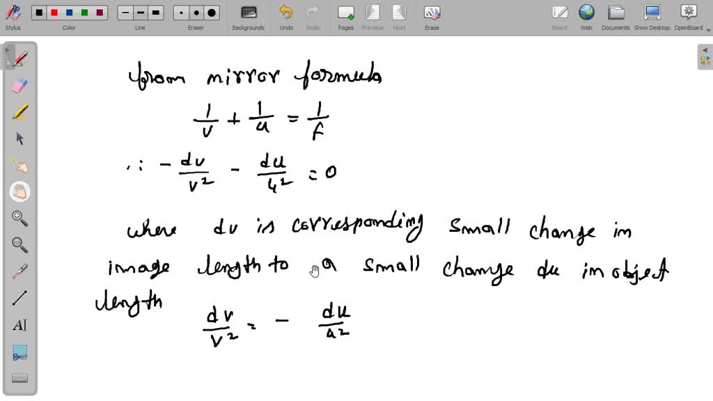 SOLVEDA short linear object of length L lies on the axis of a