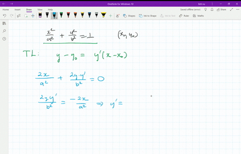 tangent-lines-for-an-ellipse-show-that-an-equation-of-the-line-tangent-to-the-ellipse-x2-a2y2-b21-at