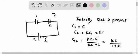 two-identical-capacitors-1-and-2-are-connected-in-series-to-a-battery-as-shown-in-figure-capacitor-2