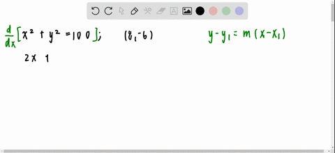 find-the-equation-of-the-tangent-line-at-the-given-point-on-each-curve-x2y2100-quad8-6-2