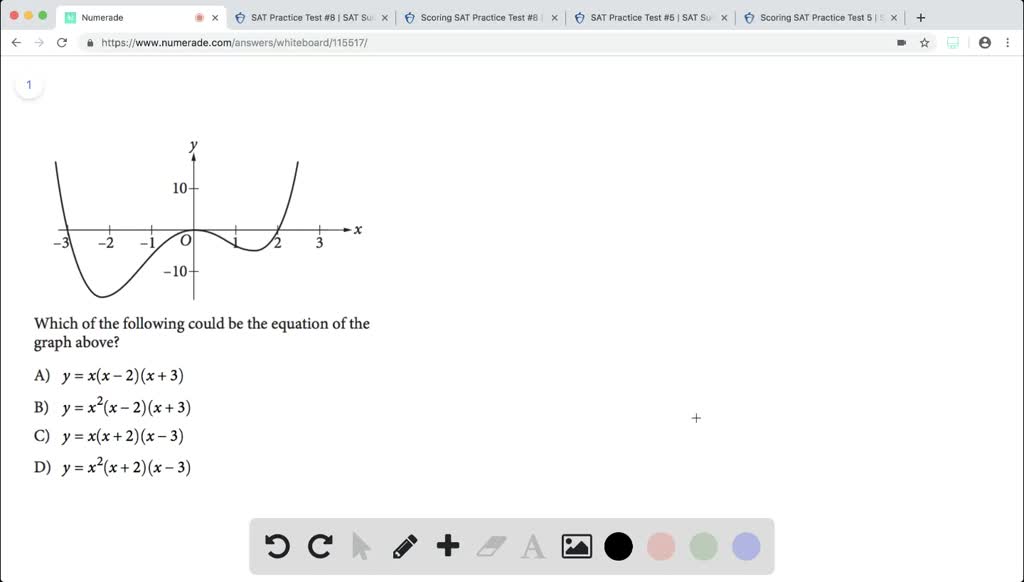 Solved Which Of The Following Could Be The Equati