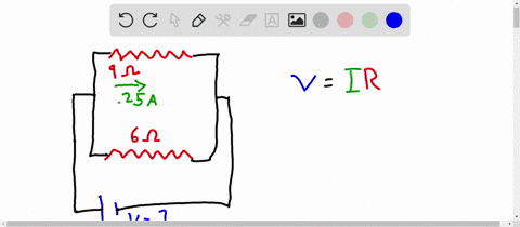 a-90-omega-resistor-and-a-60-omega-resistor-are-connected-in-parallel-to-a-battery-and-the-current-i