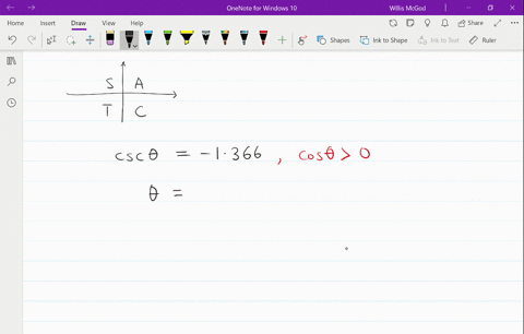 find-theta-for-0circ-leq-theta360circ-csc-theta-1366-cos-theta0-quad