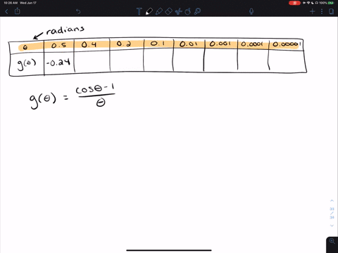 use-a-calculator-set-in-radian-mode-to-complete-the-following-table-what-can-you-conclude-about-the