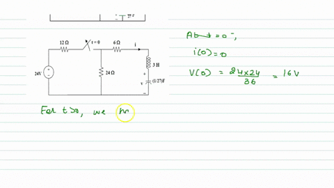 calculate-vt-for-t-0-in-the-circuit-of-fig-873
