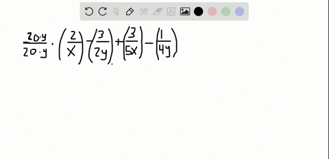 simplify-frac2x-frac32-yfrac35-x-frac14-y