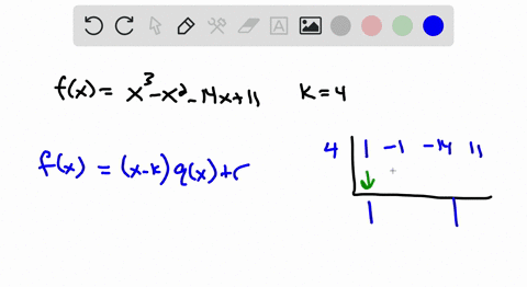 write-the-function-in-the-form-fxx-k-qxr-for-the-given-value-of-k-and-demonstrate-that-fkr-fxx3-x2-1