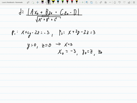 find-the-distance-between-the-two-parallel-planes-p_1-x2-y-2-z-3-and-p_2-x2-y-2-z3