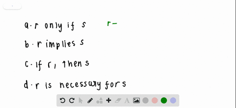 one-of-the-following-statements-is-not-equivalent-to-all-the-others-which-one-is-it-a-r-only-if-s-b-