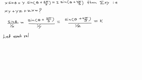if-x-sin-thetay-sin-leftthetafrac2-pi3rightz-sin-leftthetafrac4-pi3right-then-sum-x-y-ie-x-yy-zz-x-i