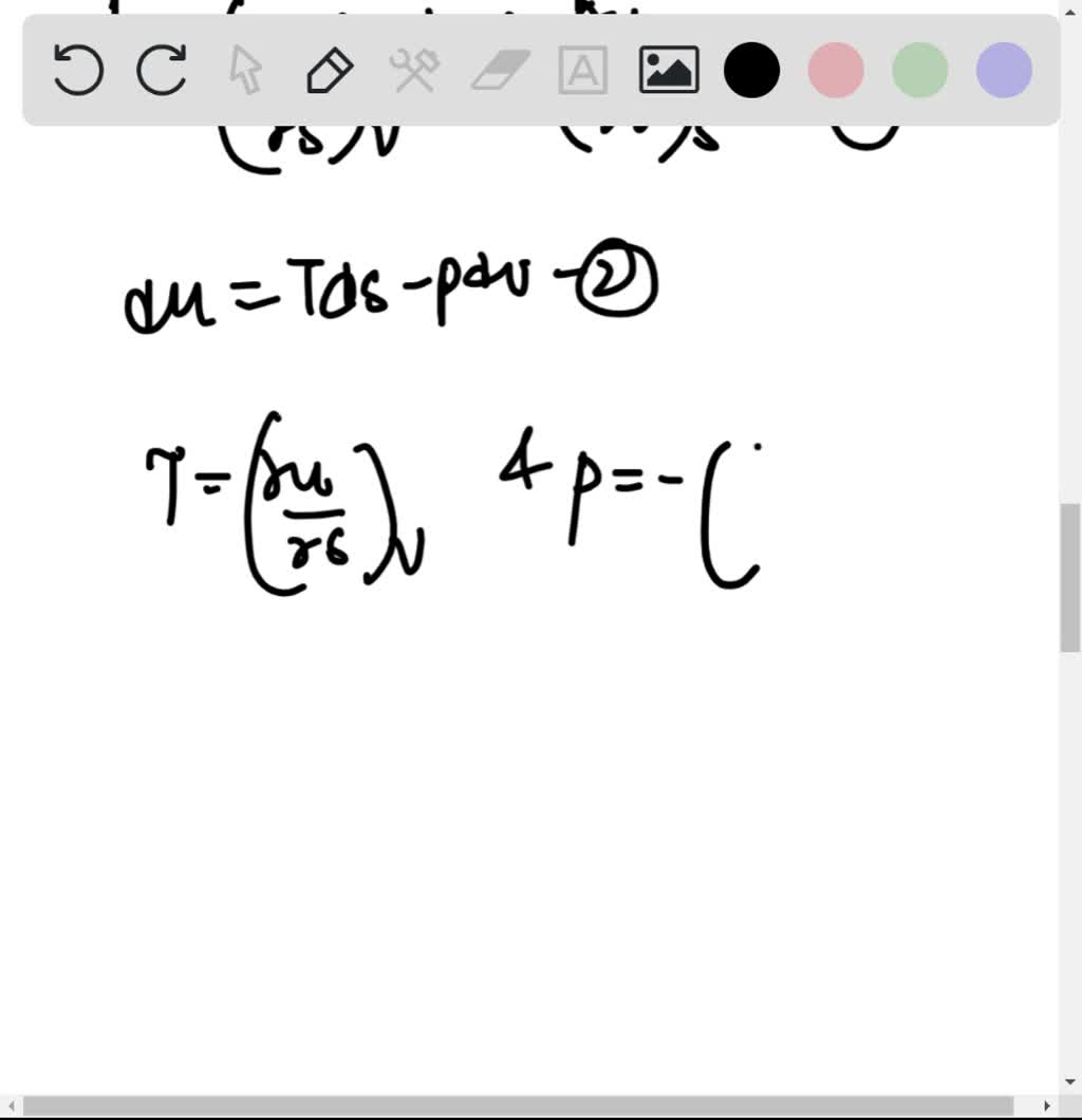 SOLVED:Show that T, p, h, ψ, and g can each be determined from a ...