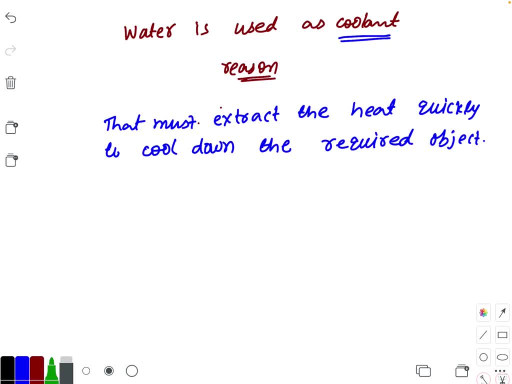 SOLVEDWater is used as a coolant because (a) it has low specific heat
