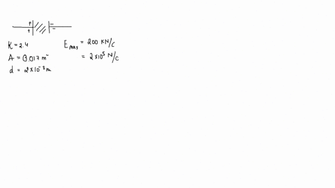 a-certain-parallel-plate-capacitor-is-filled-with-a-dielectric-for-which-kappa24-the-area-of-each-pl