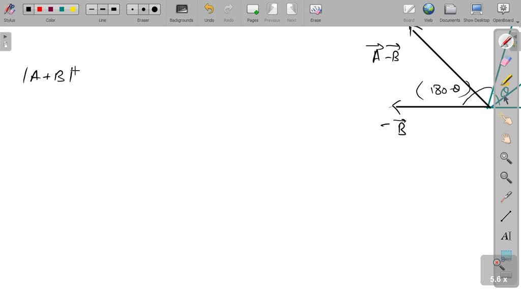 ⏩SOLVED:If |𝐀+𝐁|=|𝐀-𝐁| Then, The Angle Between 𝐀 And 𝐁 Is : (a) 0^∘ ...