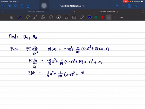 determine-the-displacement-c-and-the-slope-at-a-of-the-beam-e-i-is-constant