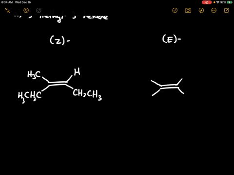 does 3 methylpent 2 ene have ez isomers