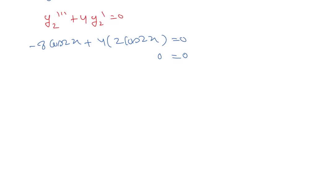 SOLVED:(a) verify that each solution satisfies the differential ...