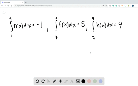 suppose-that-f-and-h-are-continuous-functions-and-that-int-_-1-9-f-x-d-x-1-quad-int-_-7-9-f-x-d-x-5-