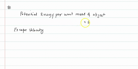 what-is-the-escape-velocity-o-the-object-if-the-magnitude-o-the-potential-energy-per-unit-mass-of-th