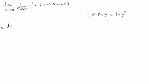 leftlim-_x-rightarrow-0-frac1sin-x-ln-1a-sin-x-text-ans-aright