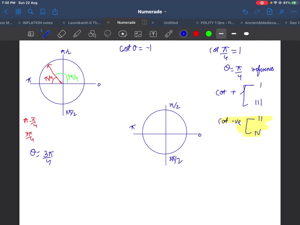 SOLVEDIn Exercises 4357, find all of the angles which satisfy the