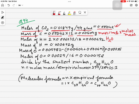 the-compound-described-in-problem-490-was-found-to-have-a-molecular-mass-of-399-what-is-the-molecula