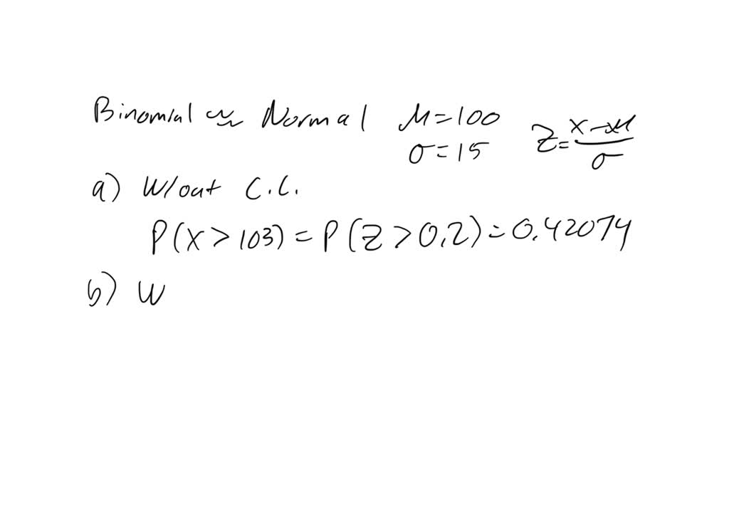 Solved suppose for this problem that true iq is a meaningful concept