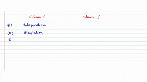 column-i-electrophilic-aromatic-substitution-reaction-a-halogenation-b-alkylation-c-nitration-d-acyl