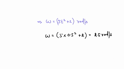 the-angular-velocity-of-the-disk-is-defined-by-omegaleft5-t22right-mathrmrad-mathrms-where-t-is-in-2