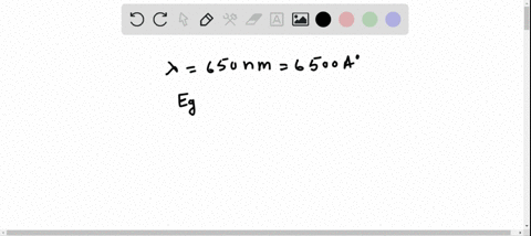 i-if-an-led-emits-light-of-wavelength-lambda650-mathrmnm-what-is-the-energy-gap-in-ev-between-valenc
