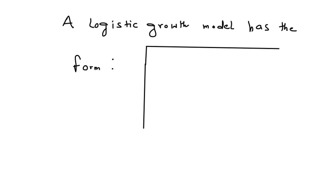 solved-a-logistic-growth-model-has-the-form