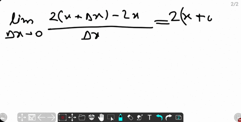 in-exercises-49-64-find-the-limit-if-it-exists-lim-_delta-x-rightarrow-0-frac2xdelta-x-2-xdelta-x