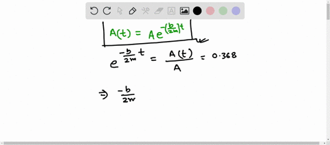 an-oscillator-that-has-a-mass-of-0100-kg-experiences-damped-harmonic-oscillation-the-amplitude-decre