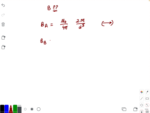 the-magnetic-induction-at-p-for-the-arrangement-shown-in-the-figure-when-two-similar-short-magnets-o