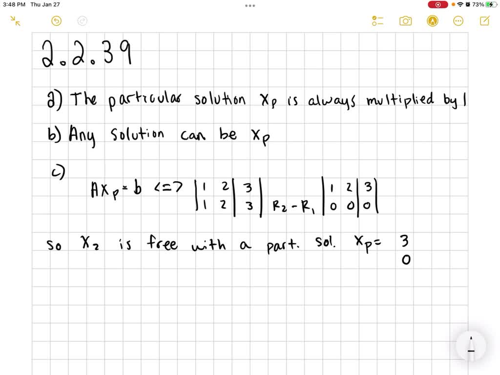 Explain Why All These Statements Are False: (a) The Complete Solution ...