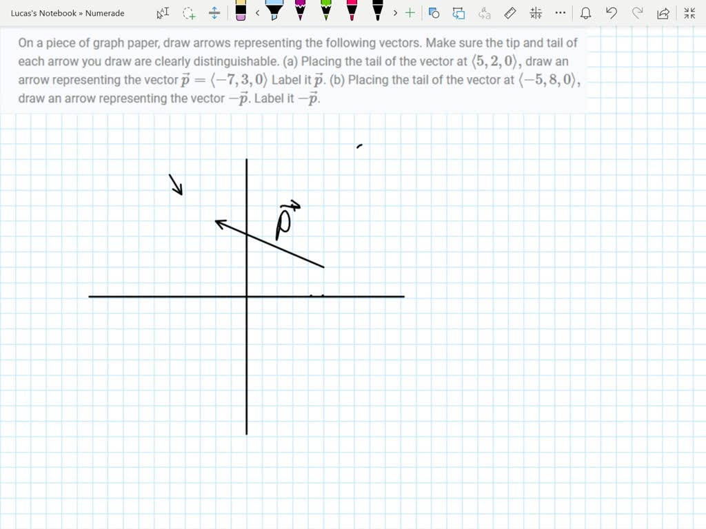 SOLVED:On a piece of graph paper, draw arrows representing the ...