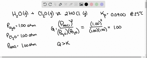 the-equilibrium-constant-is-00900-at-25circ-mathrmc-for-the-reaction-mathrmh_2-mathrmogmathrmcl_2-11
