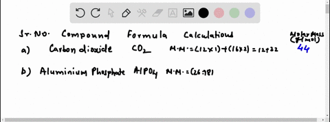 write-the-formula-and-calculate-the-molar-mass-for-each-of-the-following-substances-a-carbon-dioxide