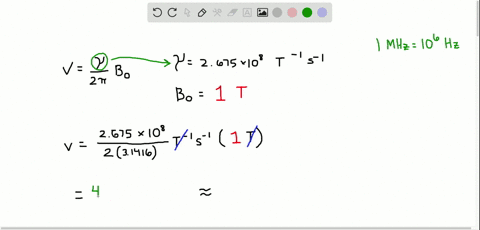 what-frequency-in-mathrmmhz-is-required-to-cause-a-proton-to-flip-its-spin-when-it-is-exposed-to-a-m