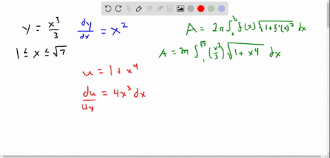 find-the-area-of-the-surface-generated-by-revolving-the-given-curve-about-the-x-axis-yx3-31-leq-x-le