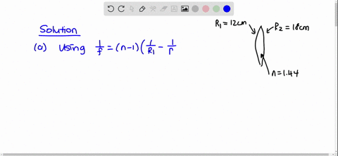 the-left-face-of-a-biconvex-lens-has-a-radius-of-curvature-of-120-mathrmcm-and-the-right-face-has-a-