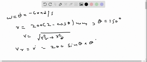 SOLVED:The rod O A rotates clockwise with a constant angular velocity ...