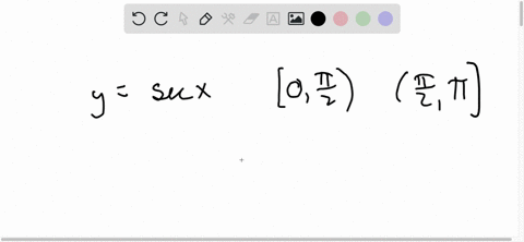 the-graph-of-ysec-x-is-one-to-one-on-the-interval-left0-fracpi2right-and-on-the-interval-leftfracpi2