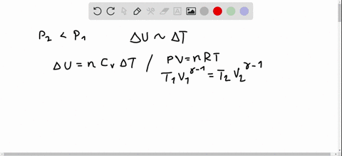 in-an-adiabatic-process-for-an-ideal-gas-the-pressure-decreases-in-this-process-does-the-internal-en
