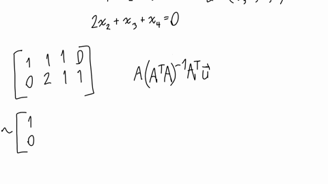 find-the-orthogonal-projection-of-mathbfu5672-on-the-solution-space-of-the-homogeneous-linear-system