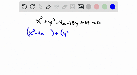 write-the-equation-in-standard-form-x-h2y-k2r2-then-if-possible-identify-the-center-and-radius-of--7