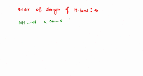 whar-is-the-corrcct-ordcr-of-rhe-srrength-of-hyclrogcn-bonsls-a-mathrmnh-mathrmnmathrmoh-mathrmomath
