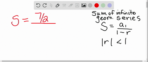 find-the-sum-of-the-terms-of-the-infinite-geometric-sequence-if-possible-frac72-frac74-frac78-frac71